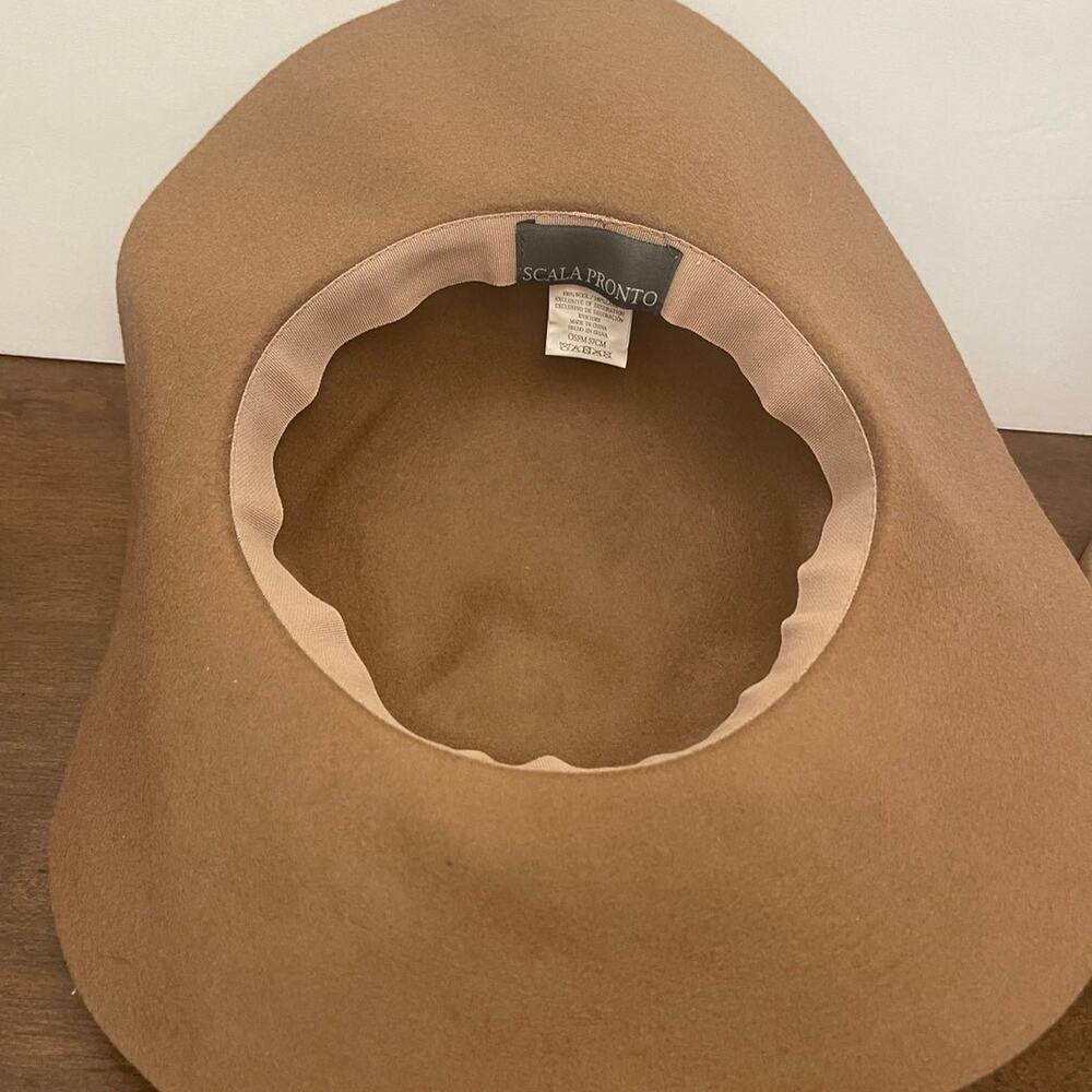 Scala Pronto 100% Wool Hat Camel Color - image 7